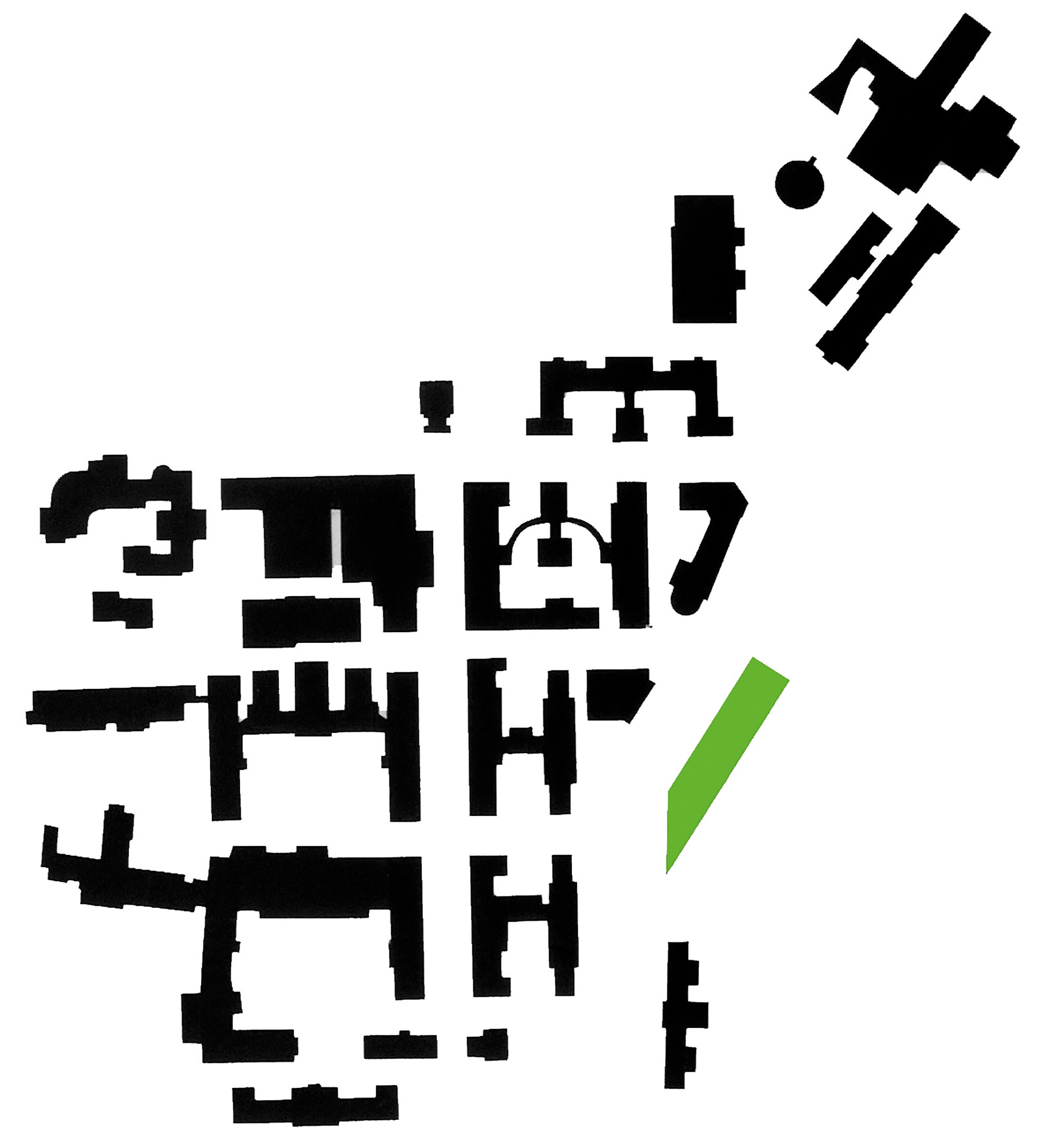 Schwarzplan Zentrum für medizinische Forschung / Graz / Steiermark