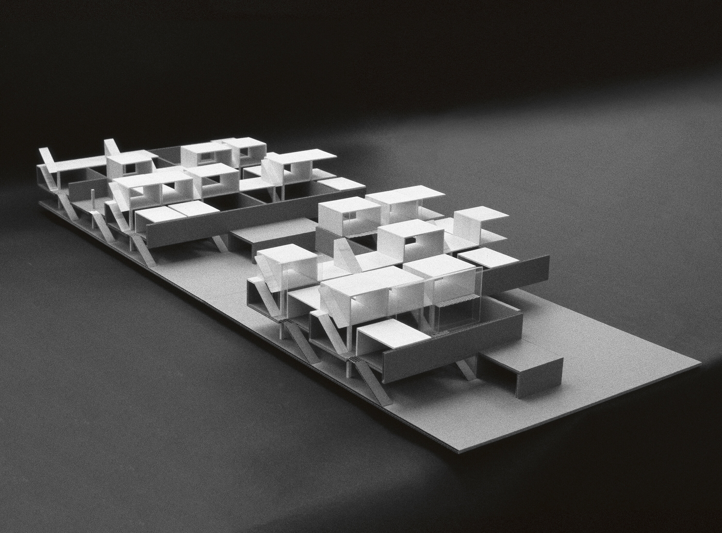 Modellfoto Wohnbebauung Essling / Europan / Wien
