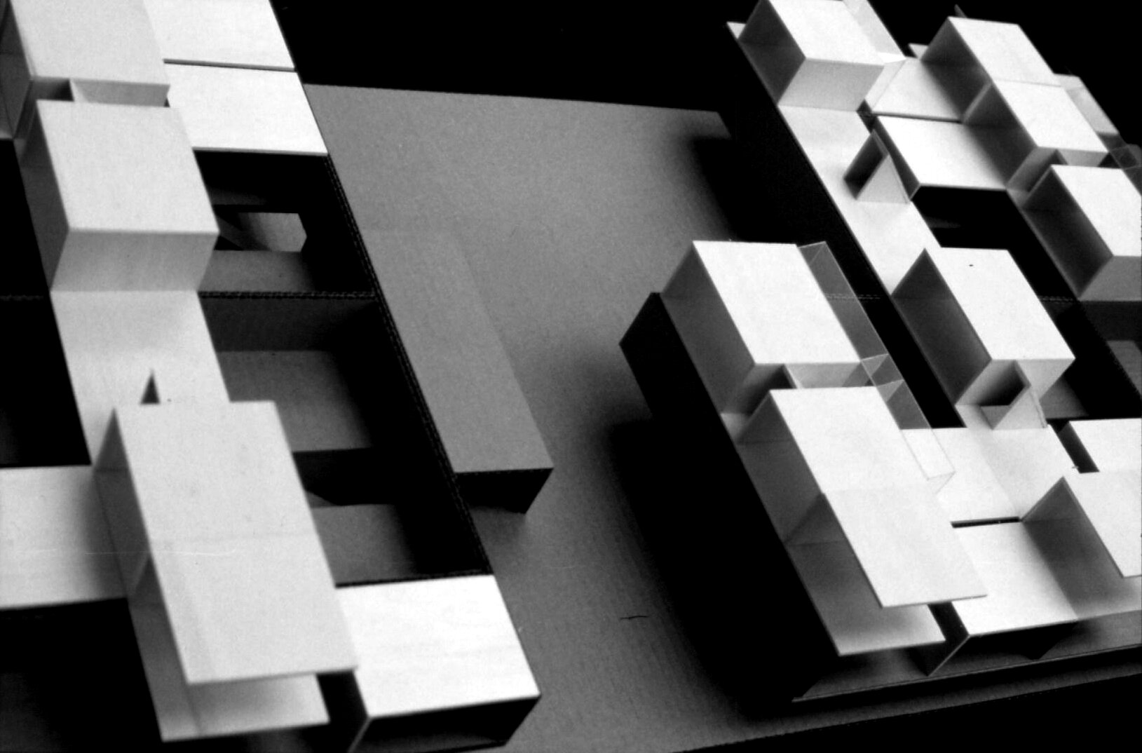 Modellfoto Wohnbebauung Essling / Europan / Wien