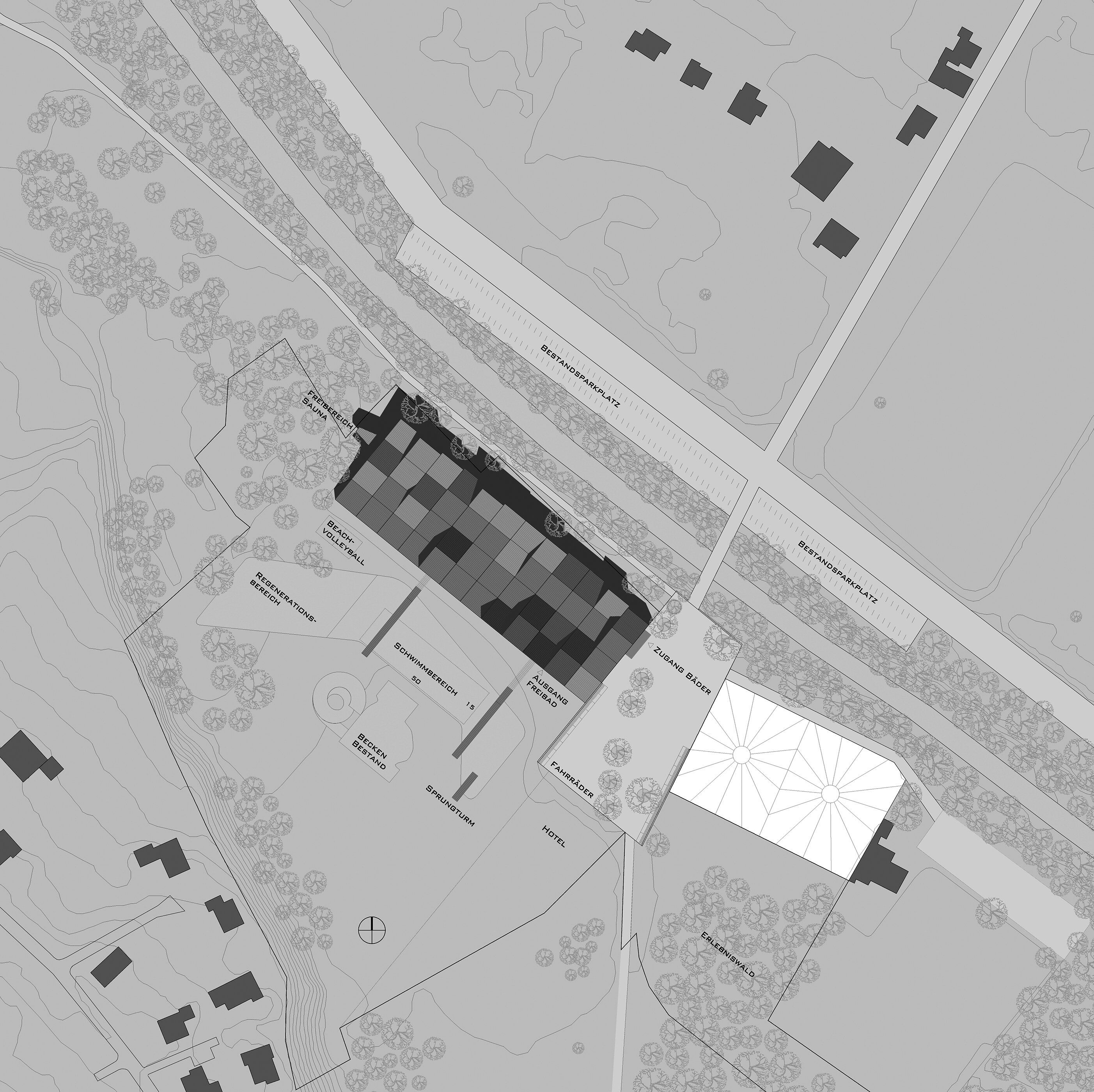 Lageplan Aktivbad Schruns/Tschagguns / Vorarlberg